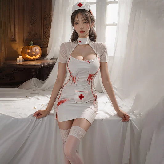 Erotic Bloody Nurse Cosplay Costume